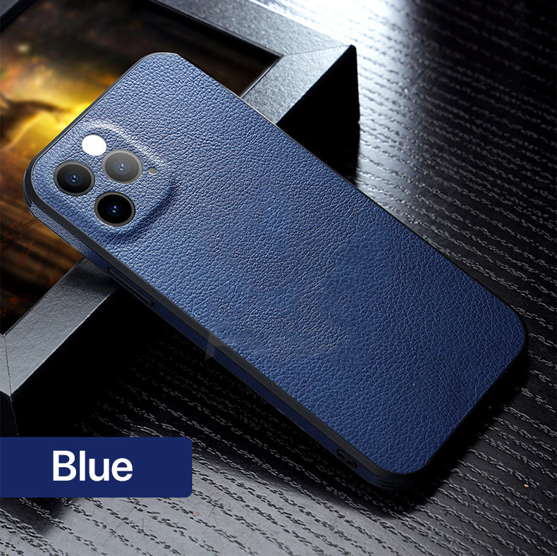 iPhone Hülle - Hirsch Kunstleder Case - Blau