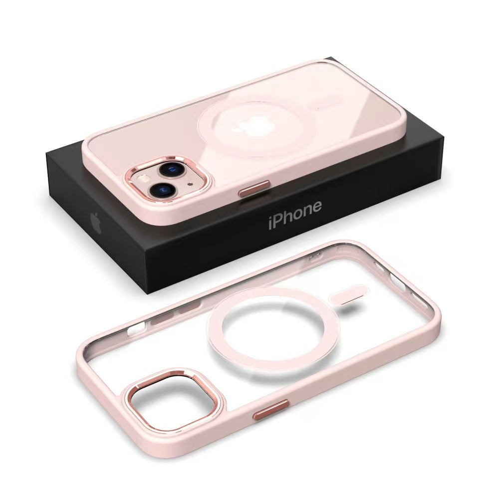 iPhone Hülle - MagSafe Hybrid Clear Case - Rosa