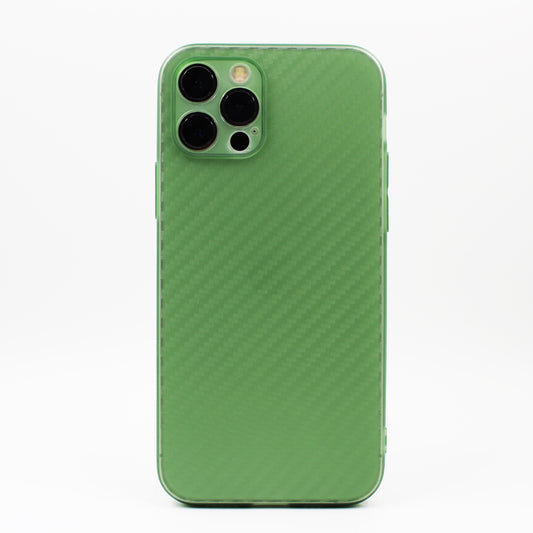 iPhone Hülle - Slim Carbon Case - Grün