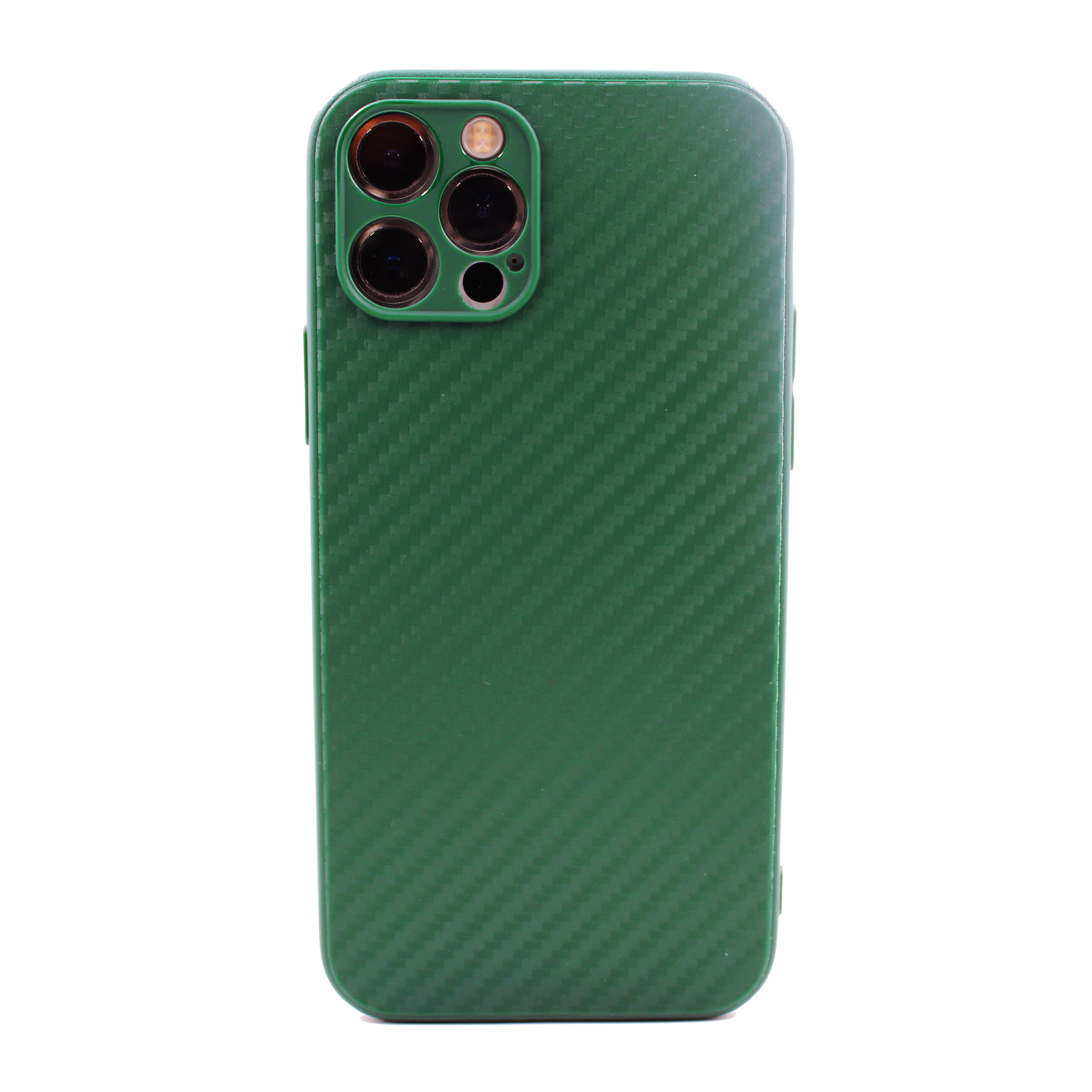 iPhone Hülle - Slim Carbon Case - Nachtgrün