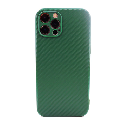 iPhone Hülle - Slim Carbon Case - Nachtgrün