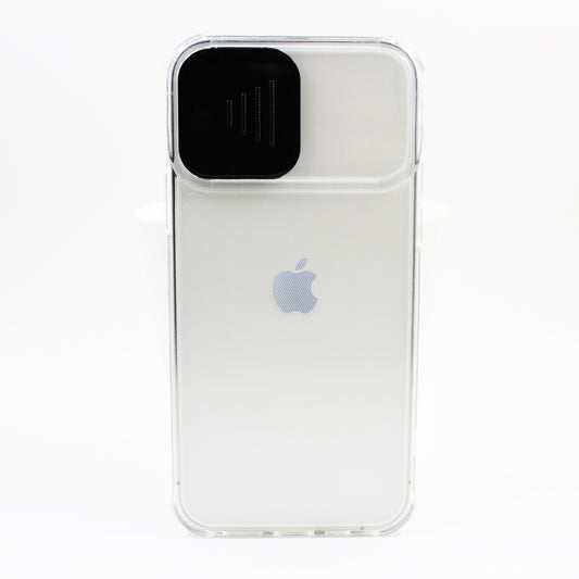 iPhone Hülle - Transparent Kameraschutz Case - Schwarz