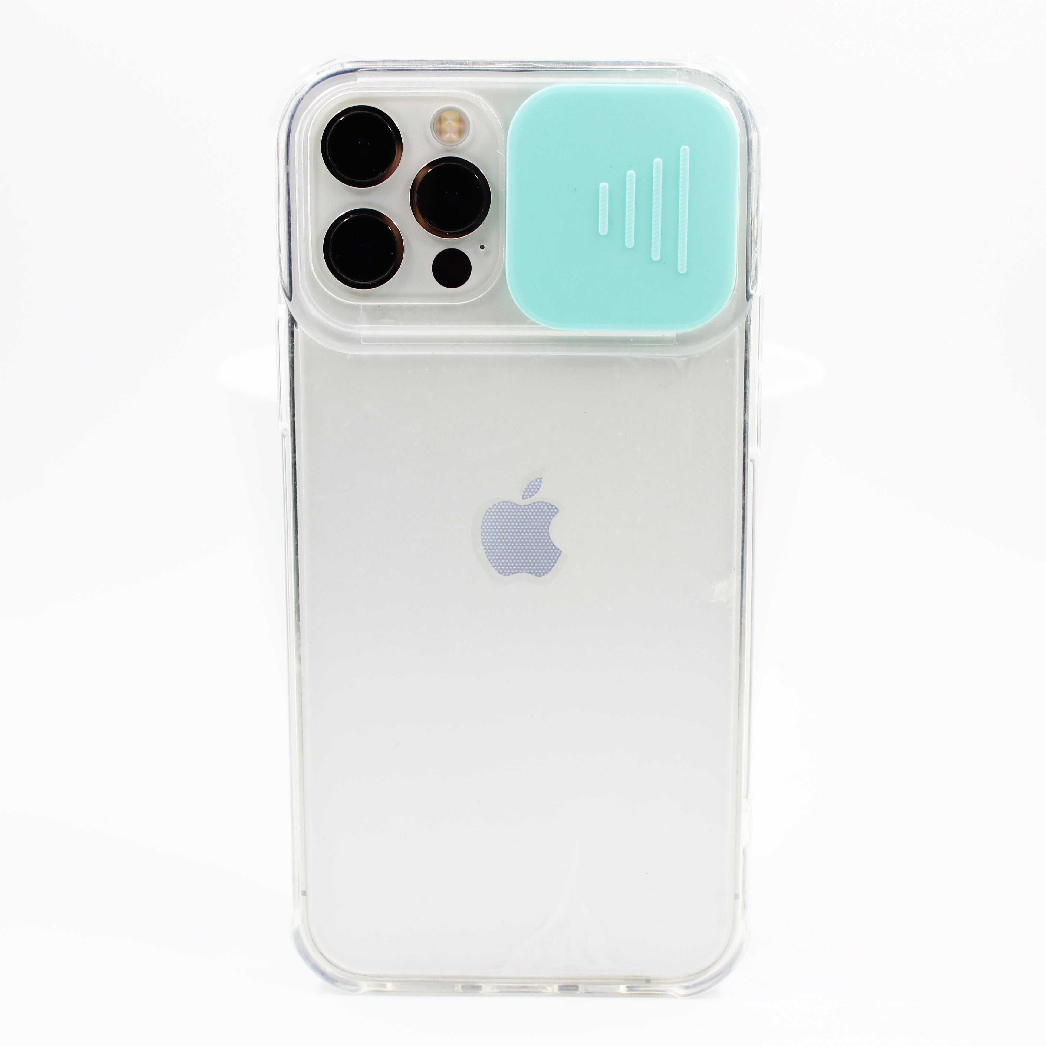 iPhone Hülle - Transparent Kameraschutz Case - Türkis