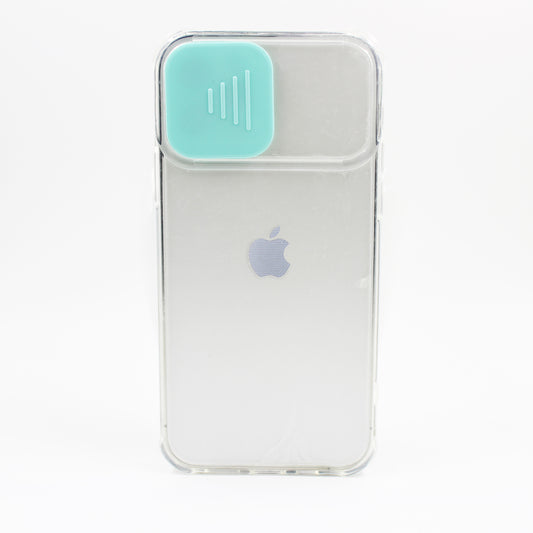 iPhone Hülle - Transparent Kameraschutz Case - Türkis