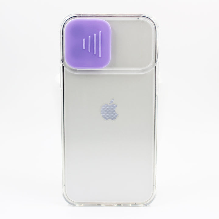 iPhone Hülle - Transparent Kameraschutz Case - Lila
