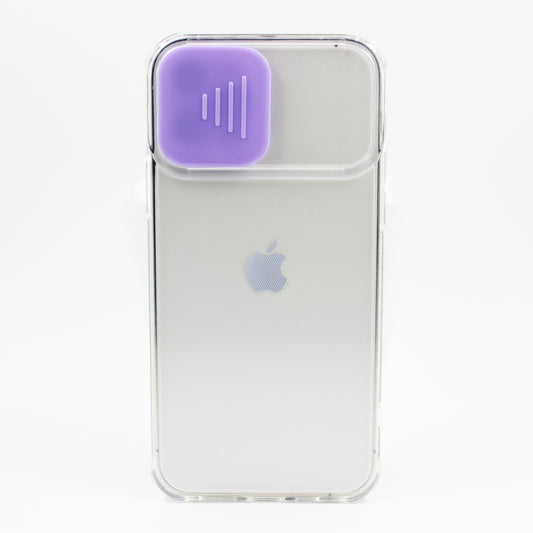iPhone Hülle - Transparent Kameraschutz Case - Lila