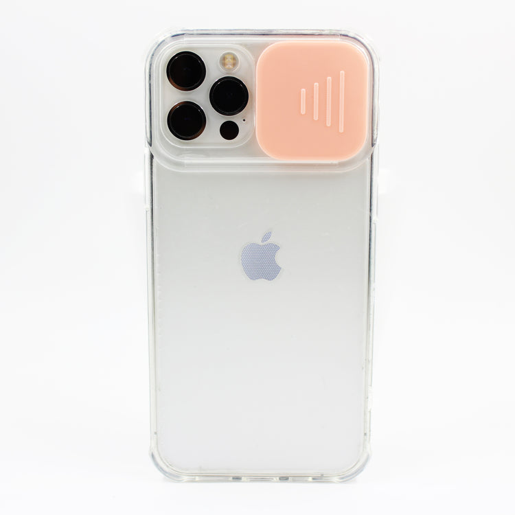 iPhone - Transparent Kameraschutz Case - Rosa