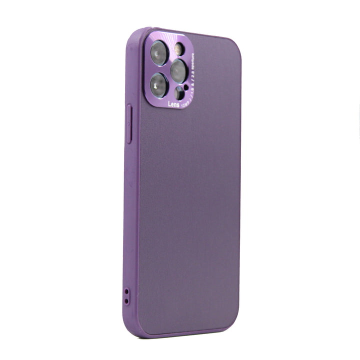 iPhone Hülle - Kunstleder Lens Case - Lila