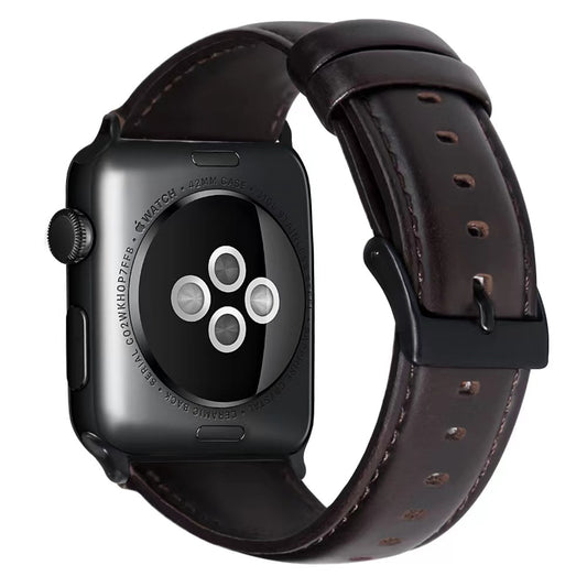 Apple Watch - Echt Leder Armband - Dunkelbraun