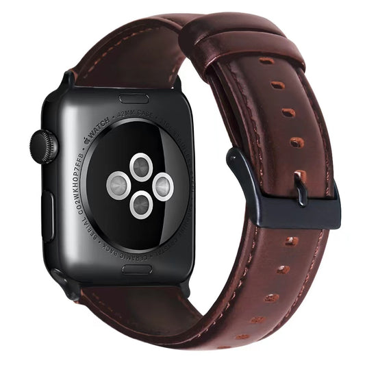 Apple Watch - Echt Leder Armband - Weinrot