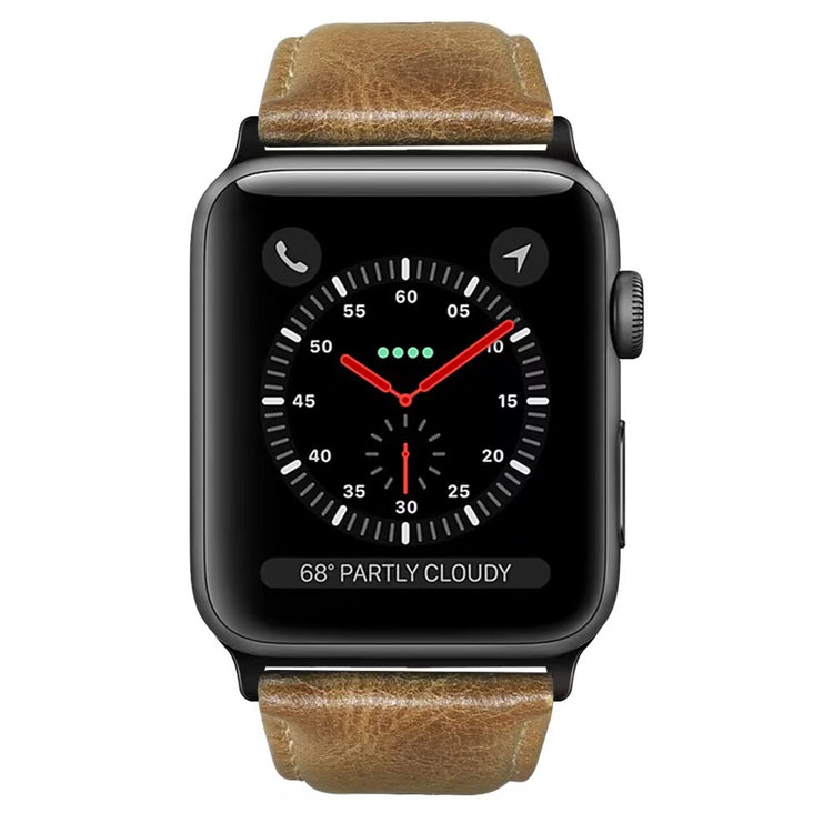 Apple Watch - Echt Leder Armband - Hellbraun