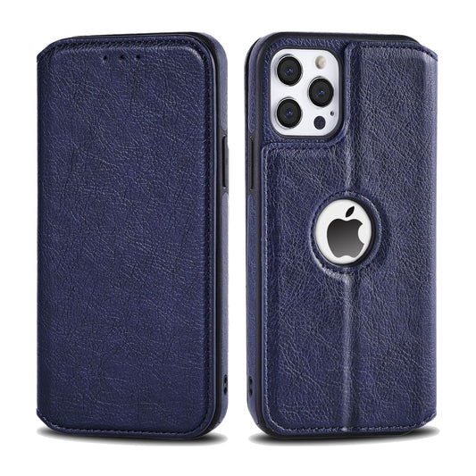 iPhone Hülle - Eleganz Kunstleder Tasche Case - Blau
