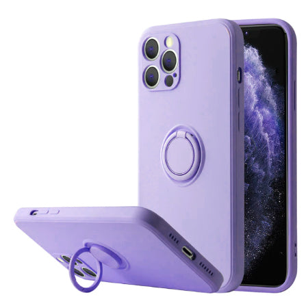 iPhone Hülle - Premium Ring Case - Lila