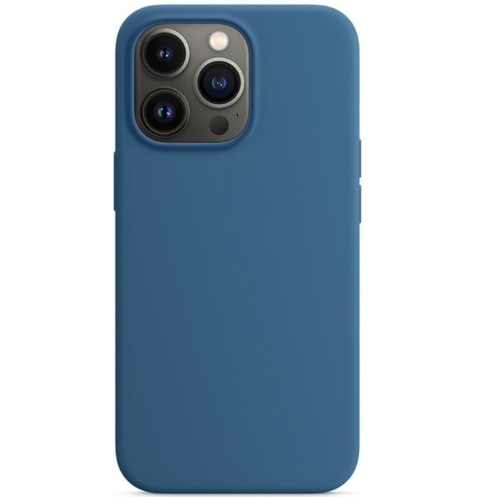 iPhone Hülle - Hart Silikon Case - Mittelblau