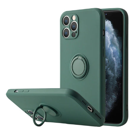 iPhone Hülle - Premium Ring Case - Nachtgrün