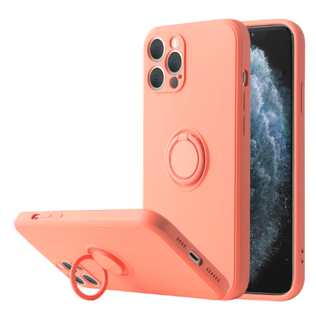 iPhone Hülle - Premium Ring Case - Grapefruit
