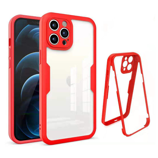 iPhone Hülle - 360 Komplett Case - Rot