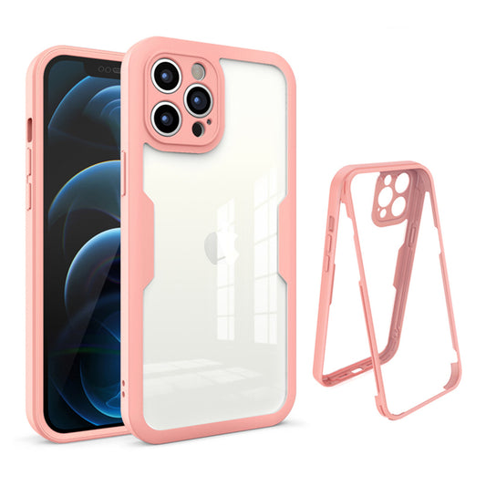 iPhone Hülle - 360 Komplett Case - Rosa