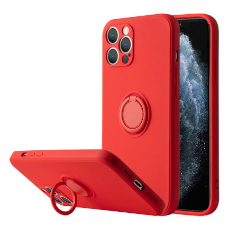 iPhone Hülle - Premium Ring Case - Rot
