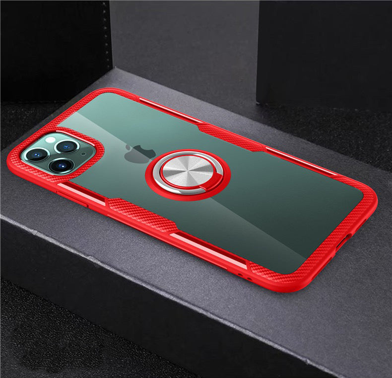 iPhone Hülle - Carbon Ring Case - Rot