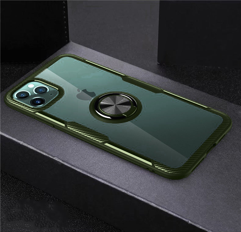 iPhone Hülle - Carbon Ring Case - Grün