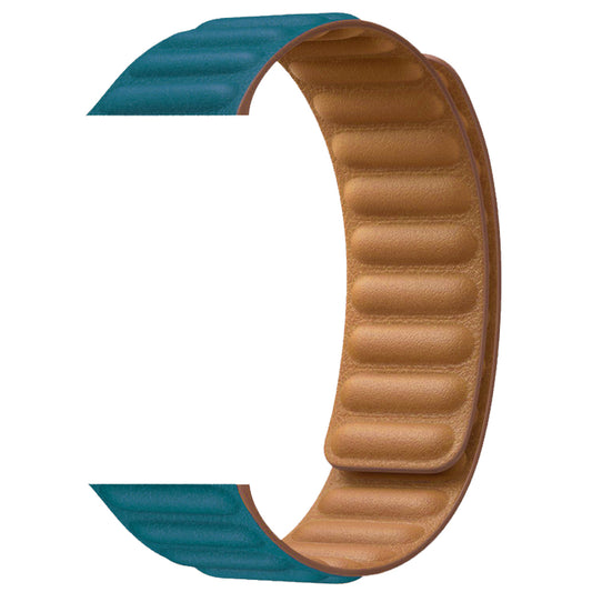 Apple Watch - Kunstleder Magnet Armband - Azurblau