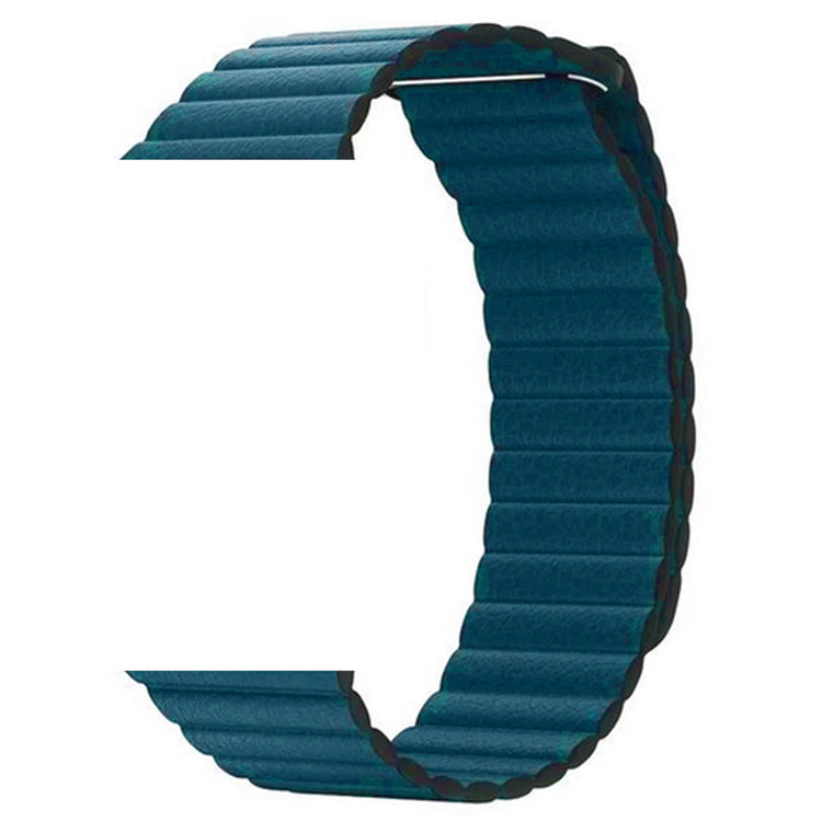 Apple Watch - Leder Loop Magnet Armband - Azurblau