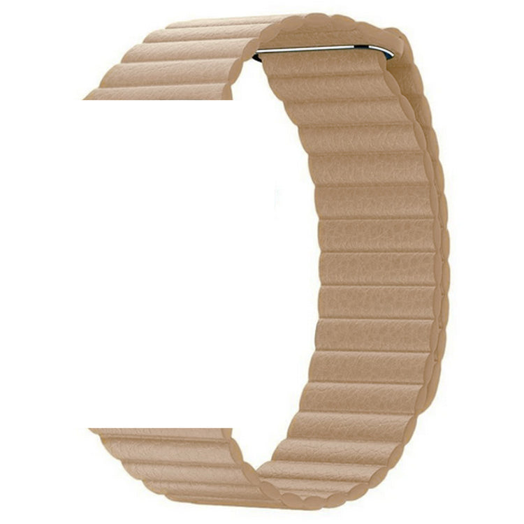 Apple Watch - Leder Loop Magnet Armband - Beige