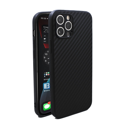 iPhone Hülle - Slim Carbon Case - Schwarz