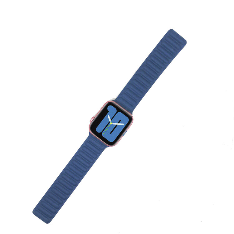 Apple Watch - Leder Magnet Armband - Blau