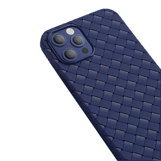 iPhone Hülle - Geflochten TPU Case - Blau