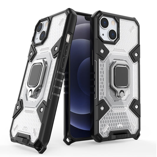 iPhone Hülle - Hybrid Case - Transparent/Weiß