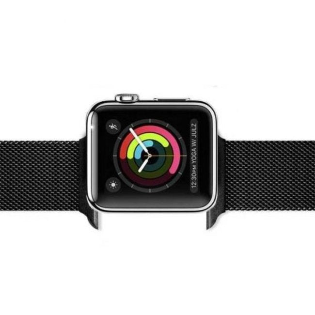 Apple Watch - Edelstahl Mesh Armband - Schwarz