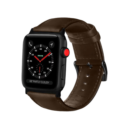 Apple Watch - Echt Leder Armband - Dunkelbraun