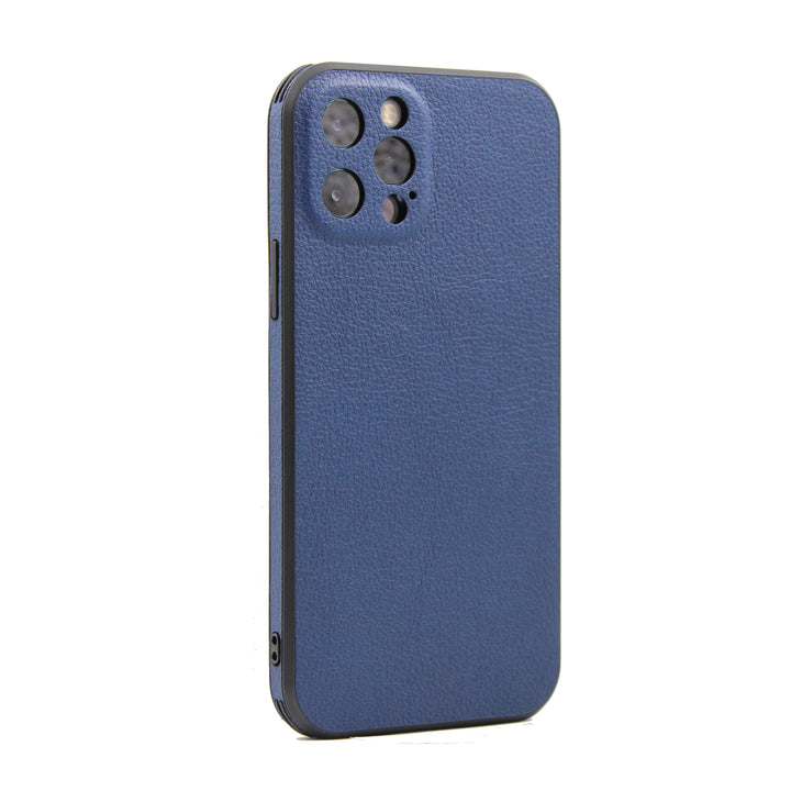 iPhone Hülle - Hirsch Kunstleder Case - Blau
