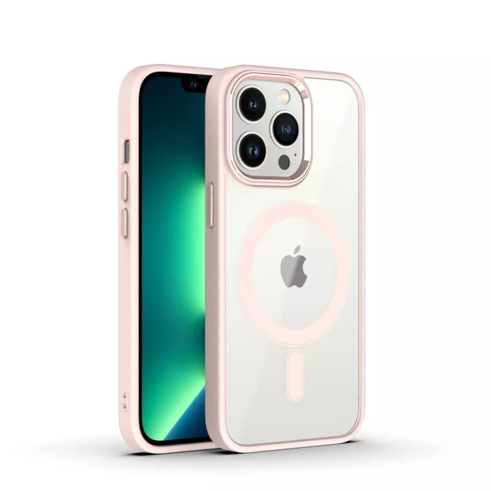 iPhone Hülle - MagSafe Hybrid Clear Case - Rosa