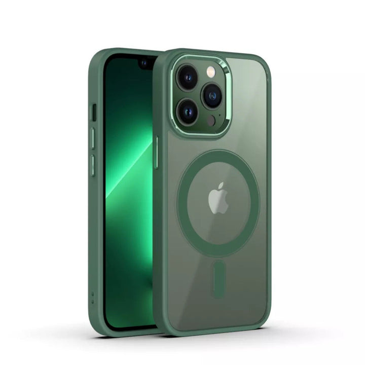 iPhone Hülle - MagSafe Hybrid Clear Case - Grün