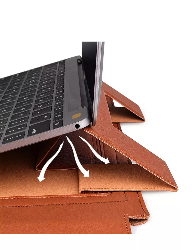 Macbook - Kunstleder Tasche - Grün