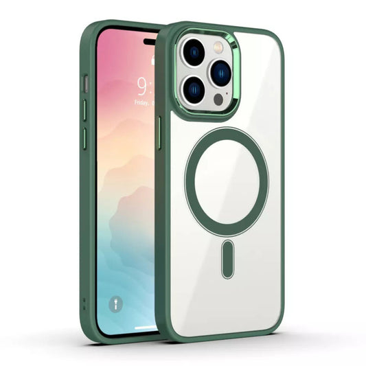 iPhone Hülle - MagSafe Hybrid Clear Case - Grün