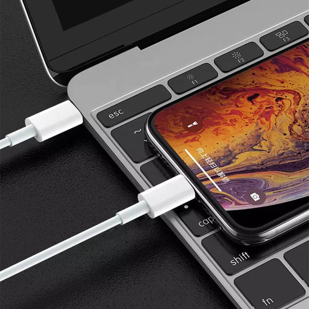 Ladekabel | Lightning - USB C | Smartphone Aufladekabel | Weiß