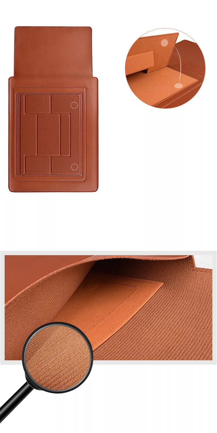 Macbook - Kunstleder Tasche - Grün