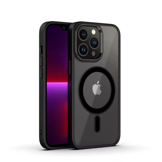 iPhone Hülle - MagSafe Hybrid Clear Case - Schwarz