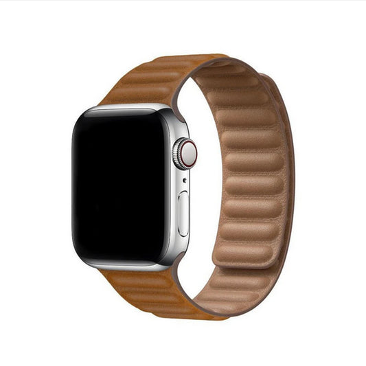 Apple Watch - Kunstleder Magnet Armband - Braun
