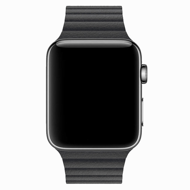 Apple Watch - Leder Loop Magnet Armband - Grau
