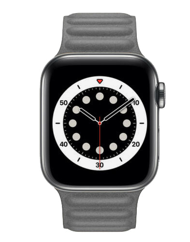 Apple Watch - Leder Magnet Armband - Grau