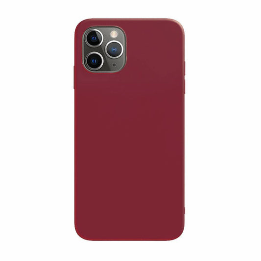 iPhone - Hart Silikon Case - Rubinrot - CITYCASE