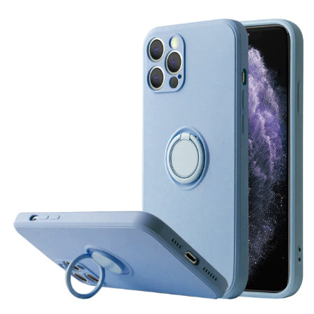 iPhone - Premium Ring Case - Hellblau
