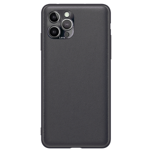 iPhone Leder Handyhülle in Schwarz