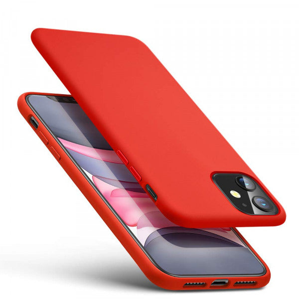 iPhone Hülle - Hart Silikon Case - Rot