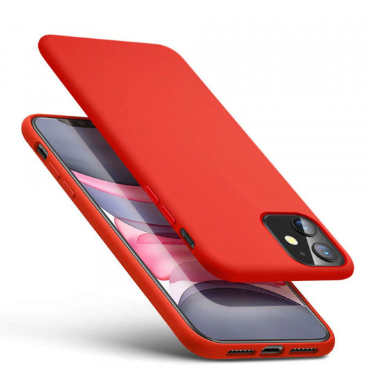 iPhone Hülle - Hart Silikon Case - Rot
